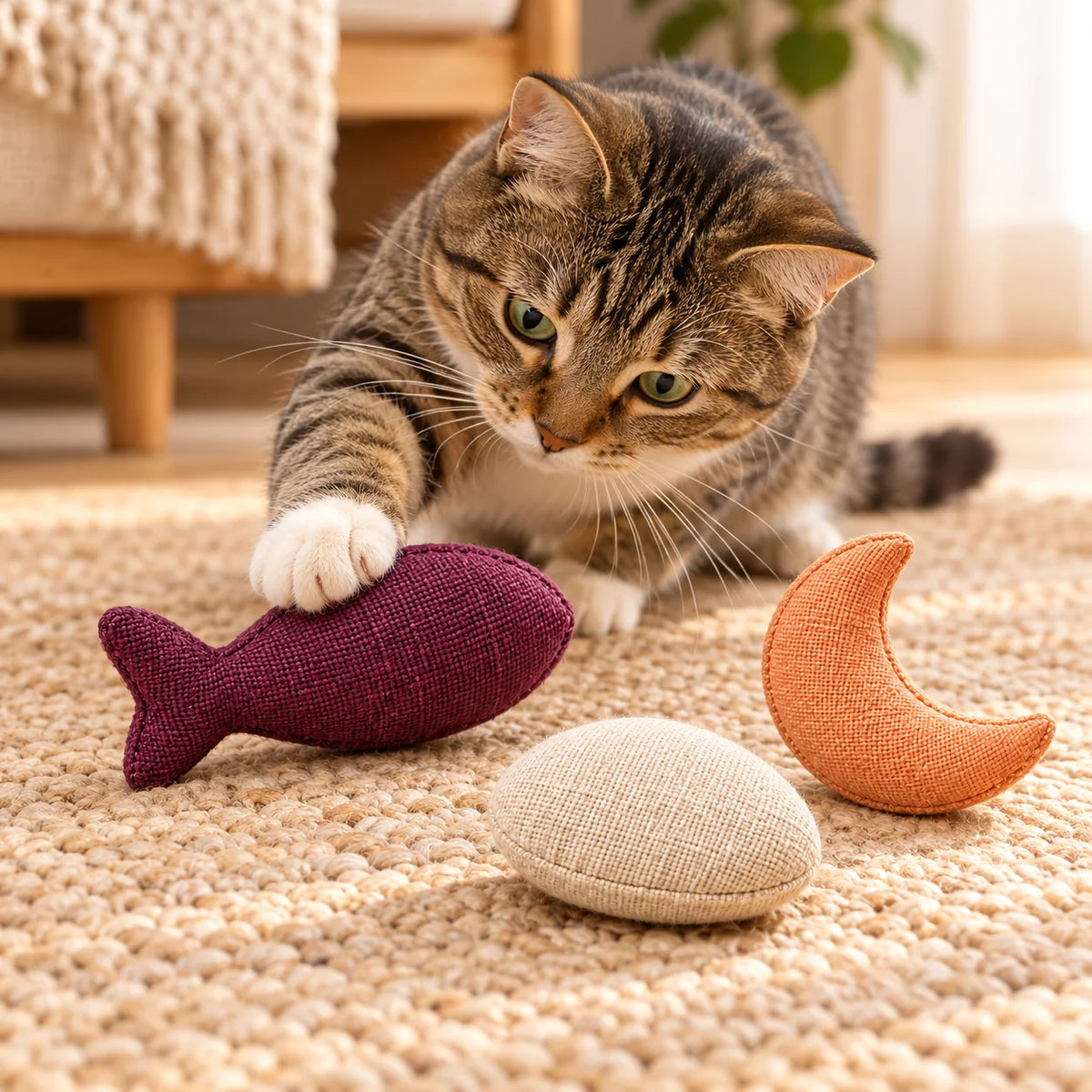Catnip Toy Trio — function