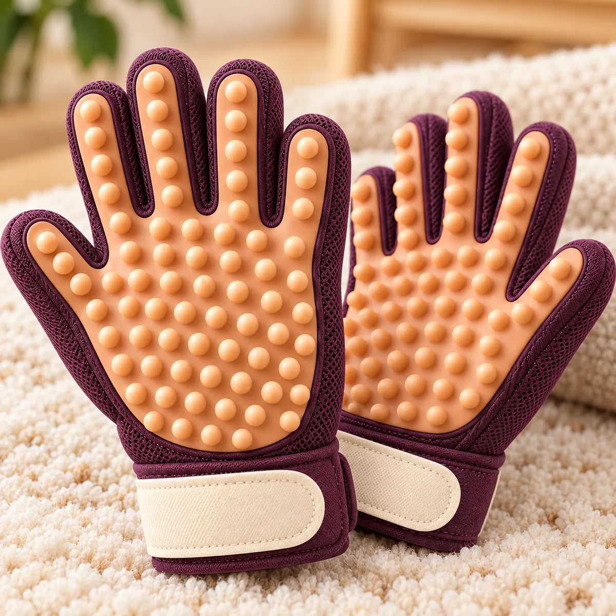Grooming Glove Pair — detail