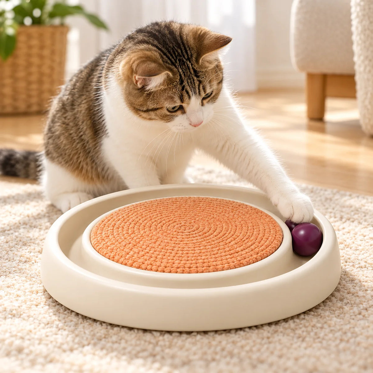 Track Ball Play Ring — in use